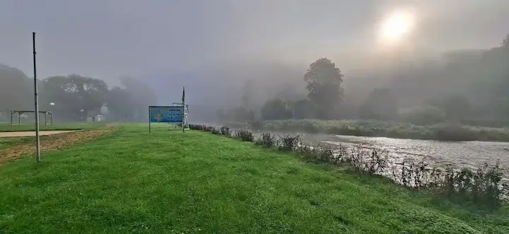 Coucher de soleil camping Ardenne – méandre Semois Poupehan Bouillon